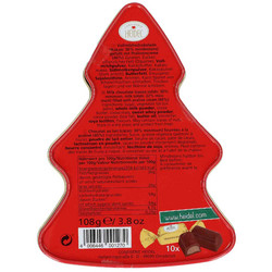 Продуктови Категории Шоколади Heidel Кутия за бижута Дядо Коледа пълна с шоколадови пралини 108 гр 